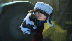 Piers hug dog
